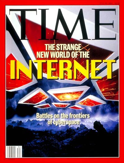 Capa da Time cobrindo a Internet, em 1994.