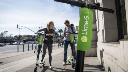 Patinetes da Lime, uma das empresas liderando o Futuro da Mobilidade