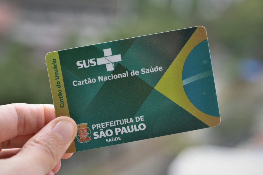 Cartão do SUS, sistema público de saúde no Brasil que foi criado em 22 de Setembro de 1998.