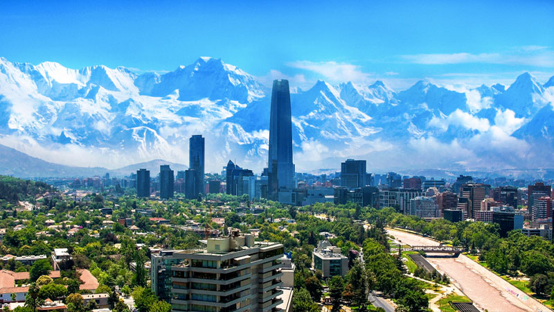 Cidade de Santiago no Chile é uma das melhores regiões para internacionalizar.